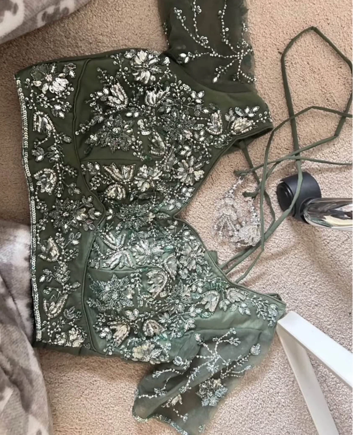 Punjabi Indian Green Lengha - photo 2