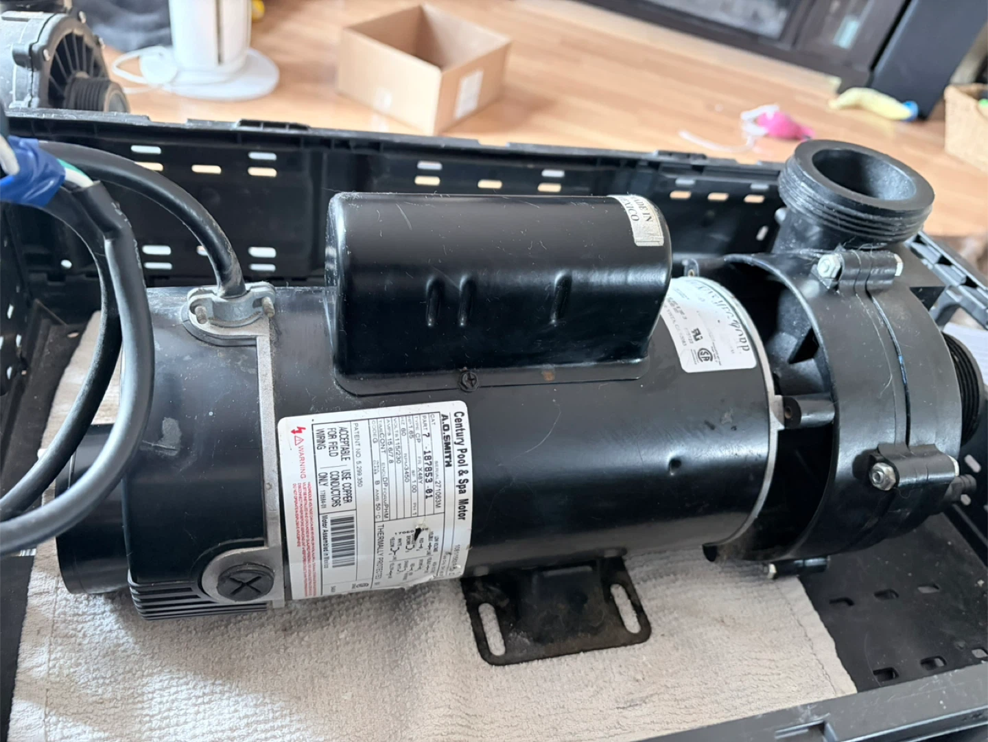 Hot tub motor