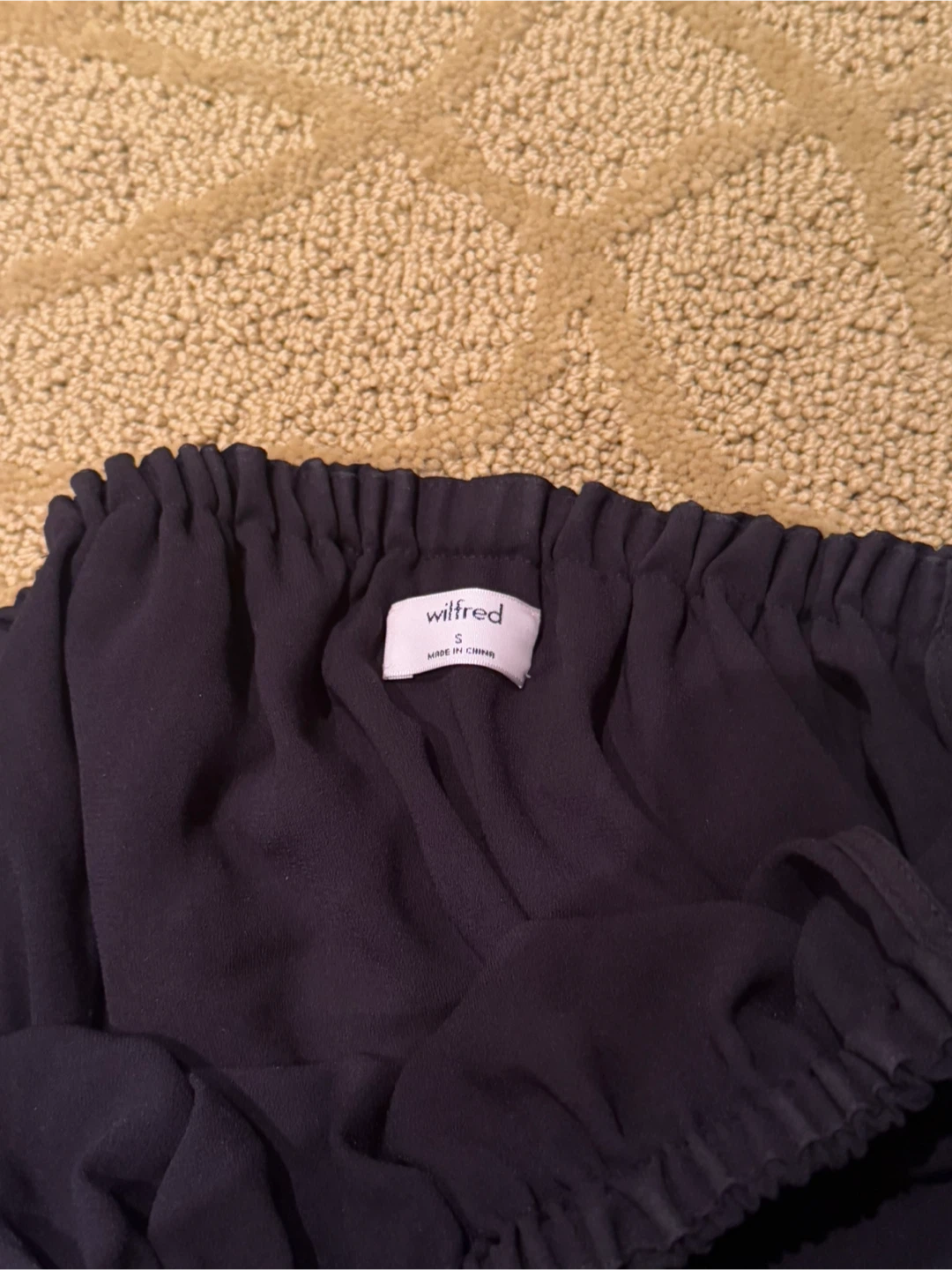 Wilfred Black Off-the-Shoulder Ruffle Dress - S - photo 2
