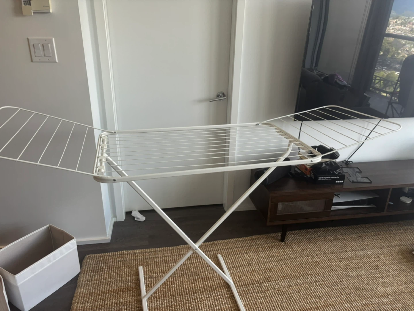 White Foldable Drying Rack - photo 2