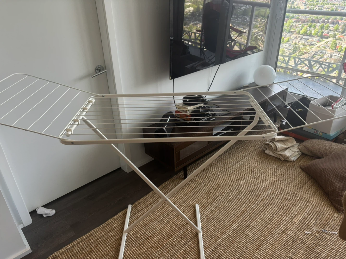 White Foldable Drying Rack