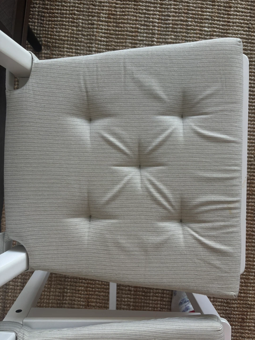 Set of 2 White Dining Chairs with Cushioned Seats - photo 3