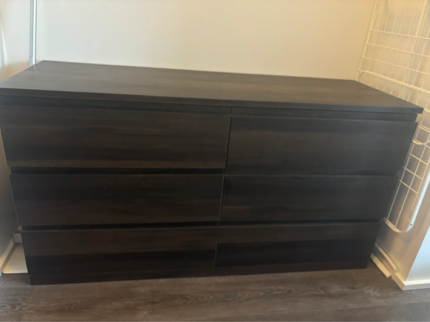 Dark Wood 6-Drawer Dresser IKEA - photo 2
