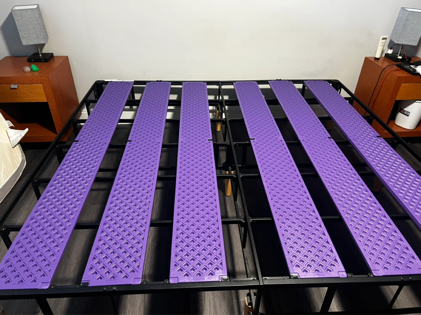 Temperpedic King Size Mattress + Purple Frame - photo 5