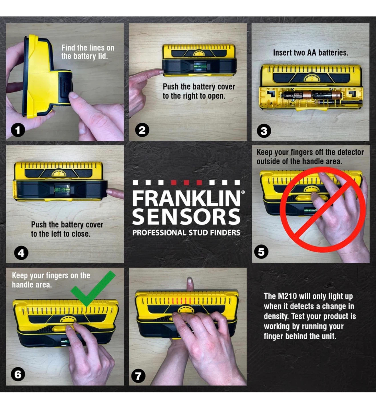 Franklin Sensors M210 Professional Stud Finder - photo 5