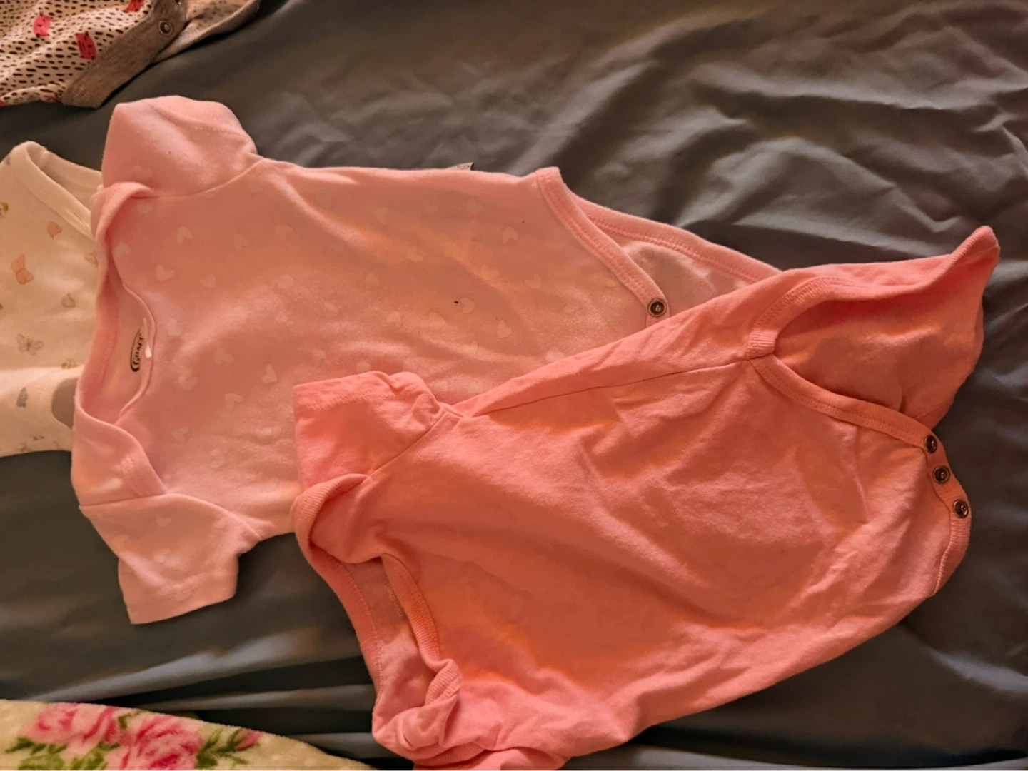 Baby Girl Onesies and Sleepers Lot 3-6 - photo 4