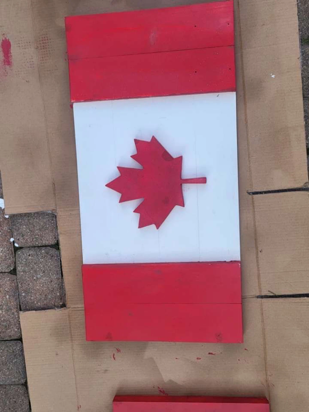 Canadian Flag Wood Decor Sign - photo 3