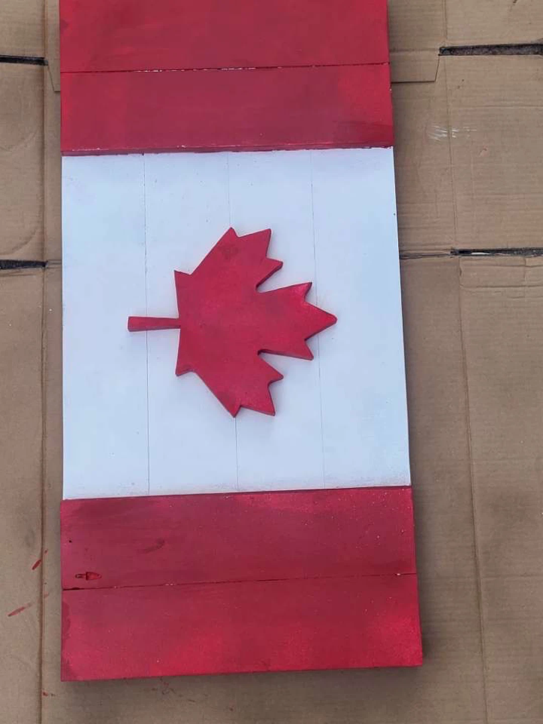 Canadian Flag Wood Decor Sign - photo 2