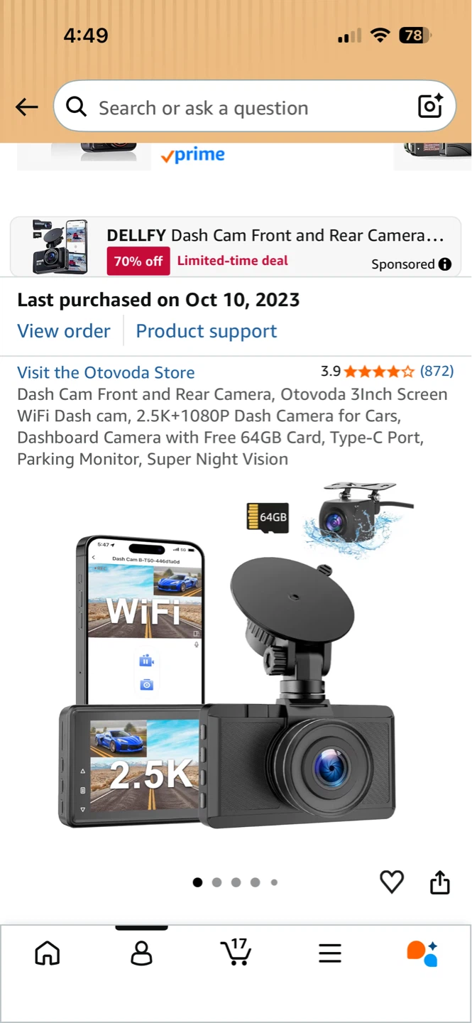 Otovoda Front and Back Dash Cam - photo 5