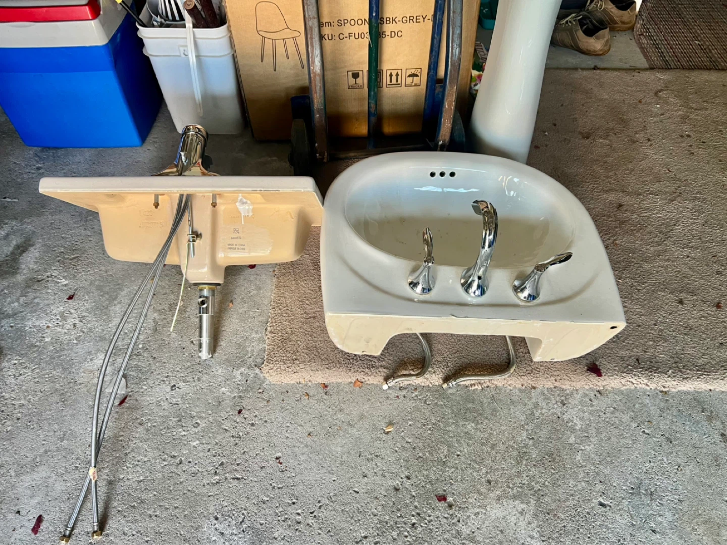 Two Bathroom Sinks with Faucets - photo 2