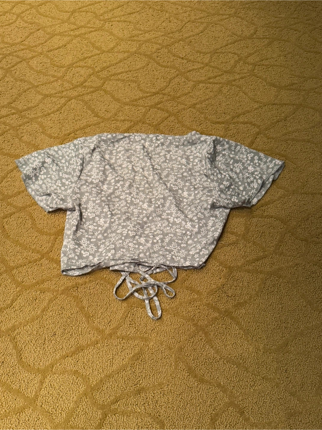Women's Floral Print Wrap Top - M - photo 2
