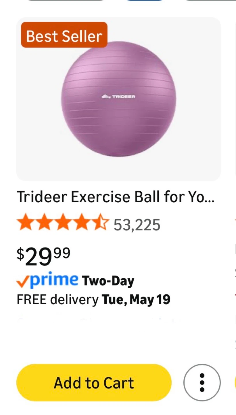 Trideer Exercise/Yoga/Stability Ball with Pump - photo 2