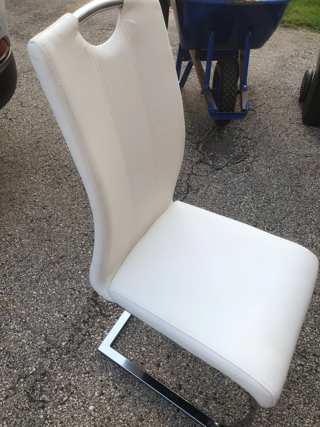 White Dining Chairs (Set of 2) - photo 2