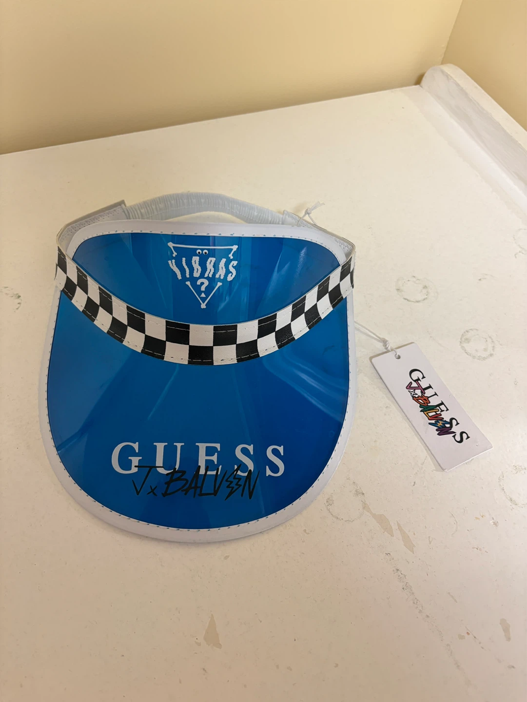 Guess x J Balvin Blue Visor