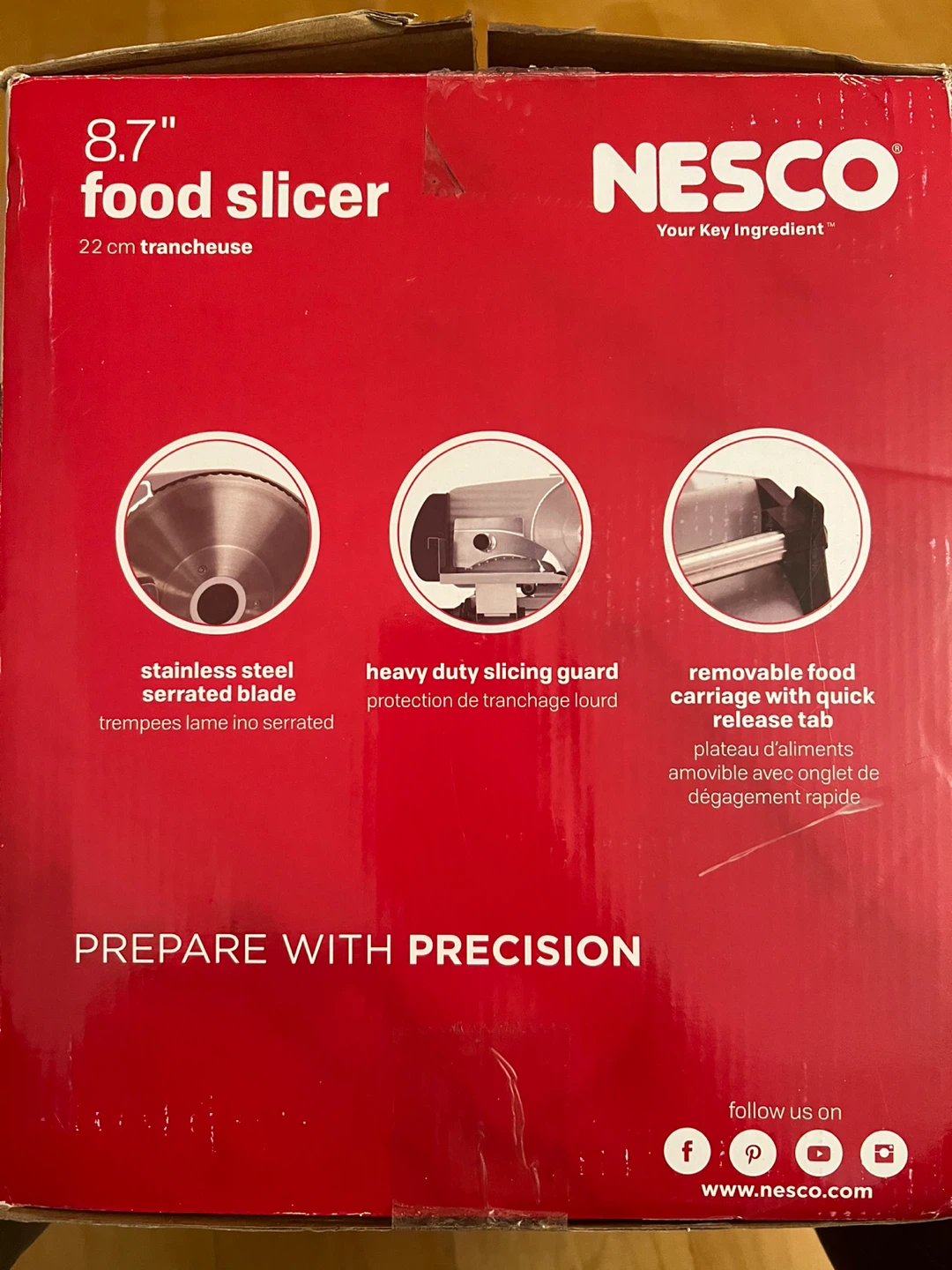 New Unused Nesco Food 8.7” Slicer FS-250 - photo 5