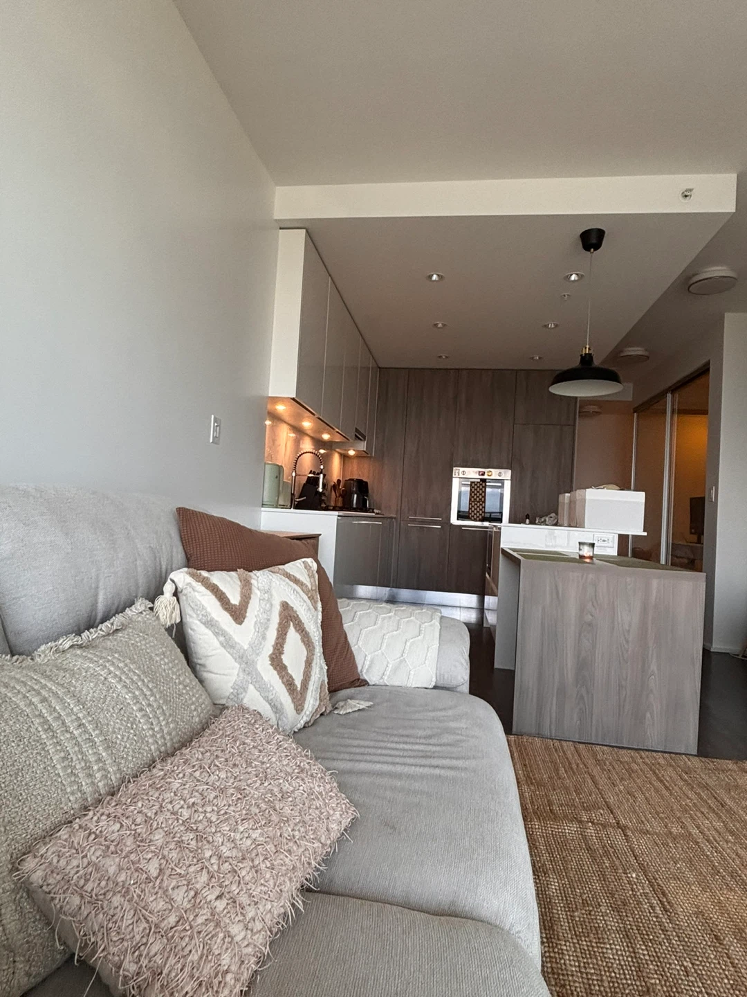Beige electric extended Sofa - photo 3
