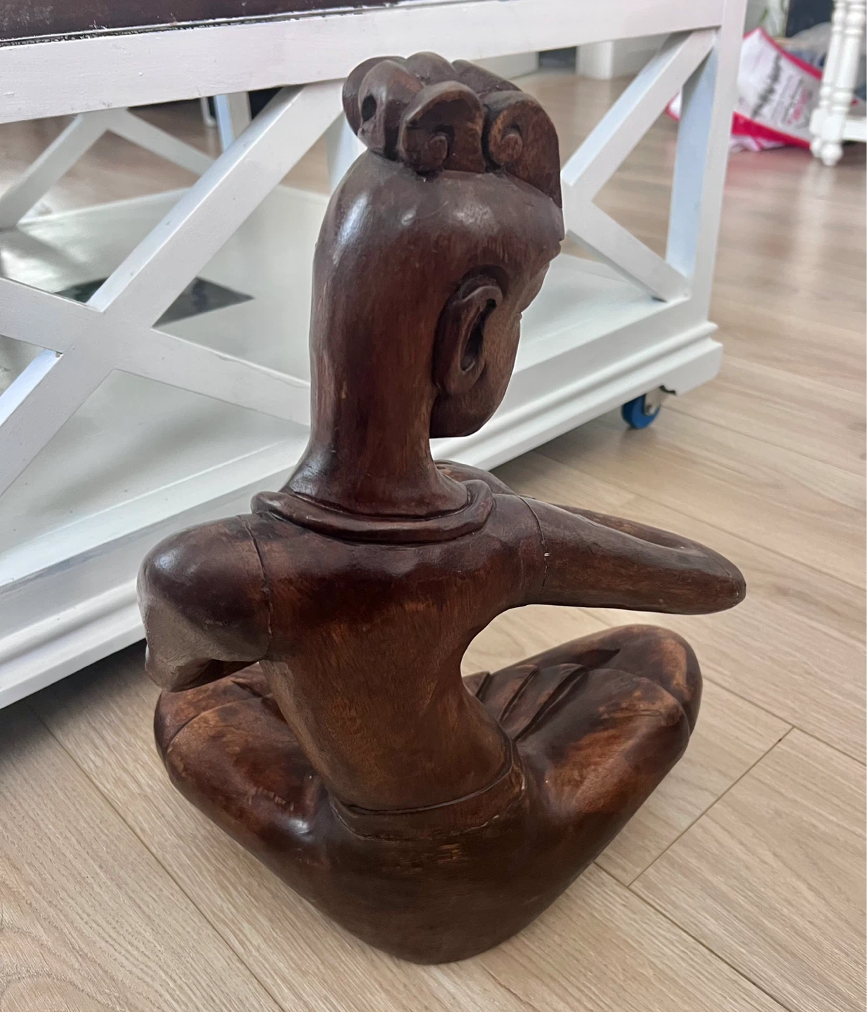 THAI-Themed Zen Wood Sculpture - photo 3