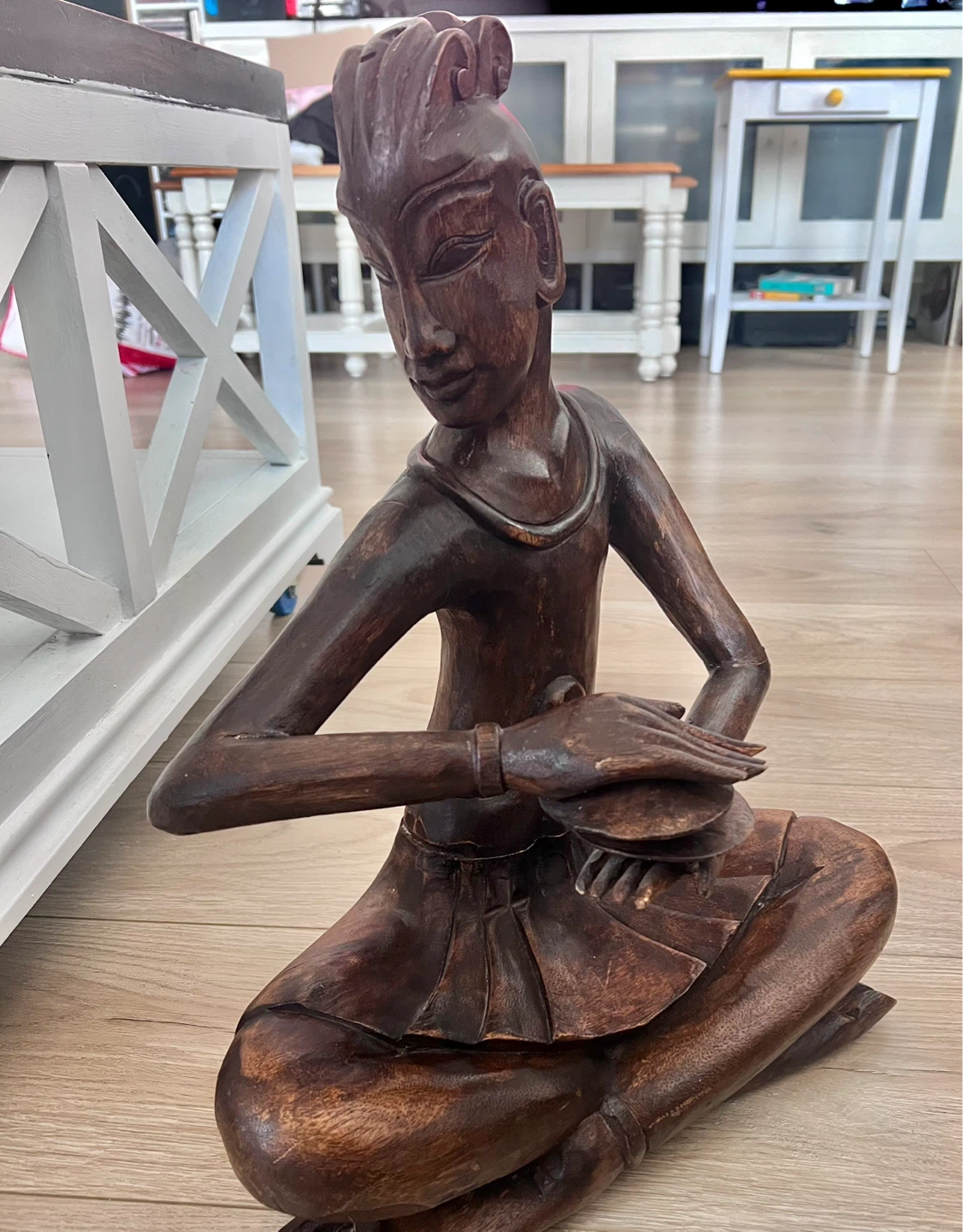 THAI-Themed Zen Wood Sculpture - photo 2