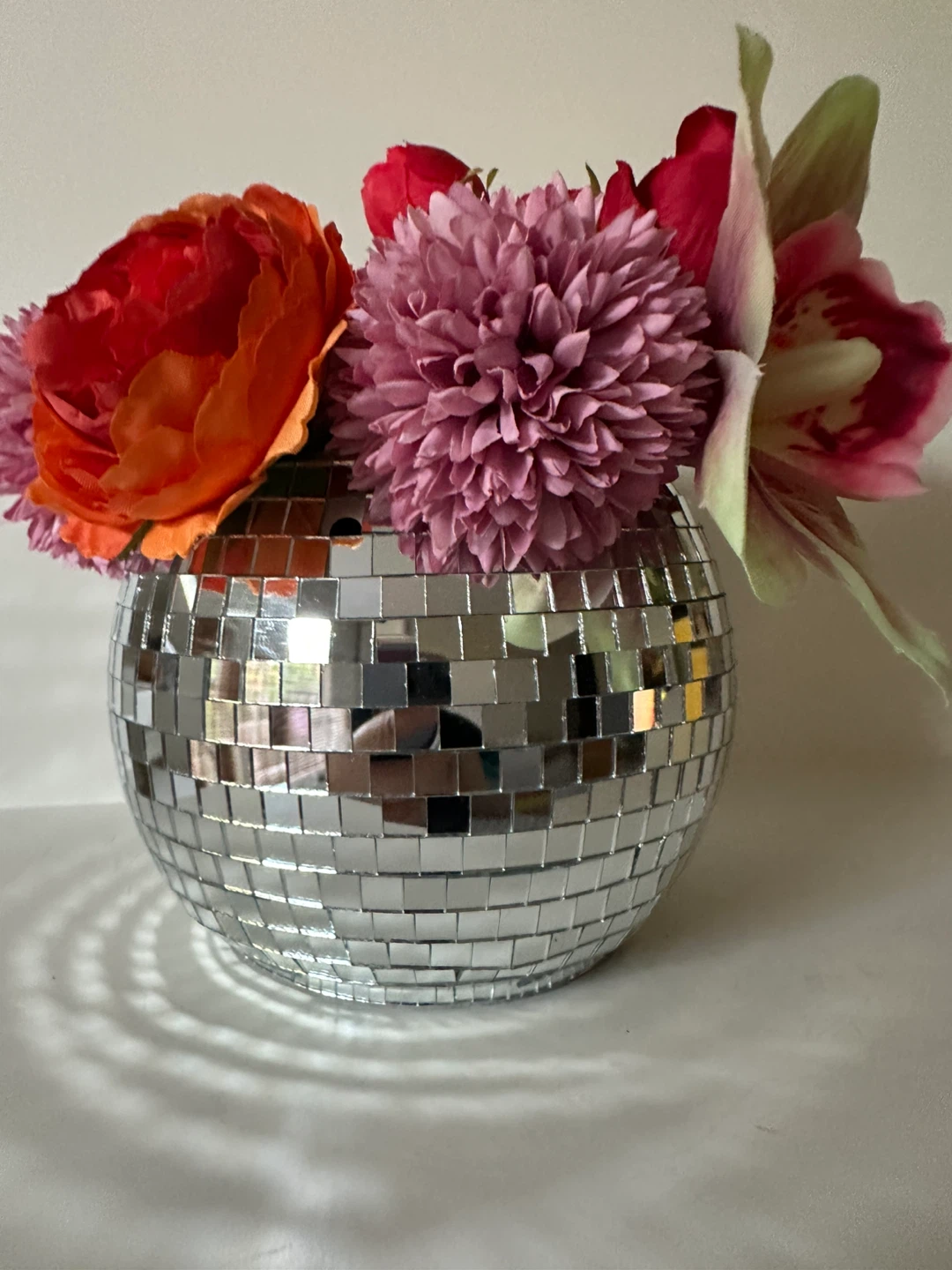 Disco Ball Vase with flowers - photo 4