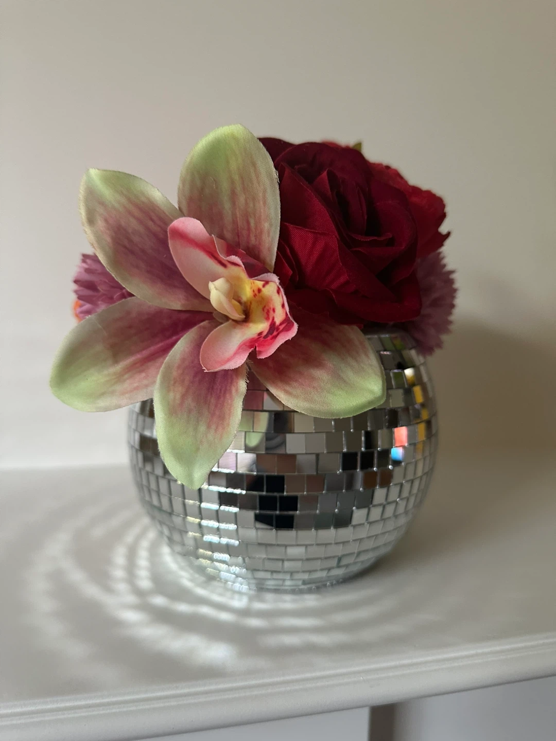 Disco Ball Vase with flowers - photo 5
