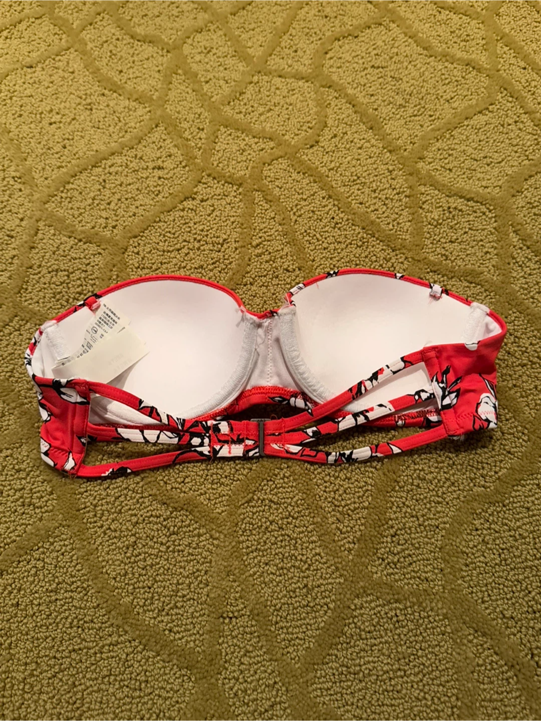 Abercrombie & Fitch Red Floral Bikini Top - S - photo 2