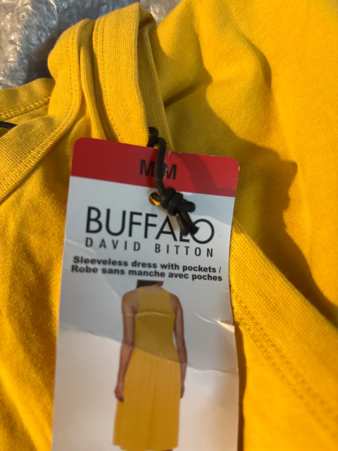Ladies Buffalo David Bitton Sleeveless Yellow Dress M - photo 3