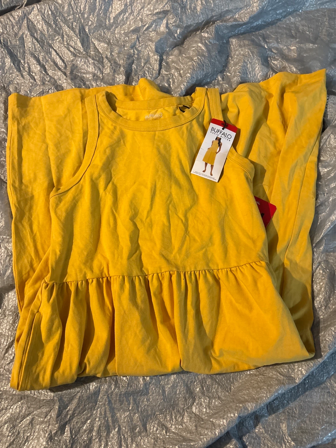 Ladies Buffalo David Bitton Sleeveless Yellow Dress M