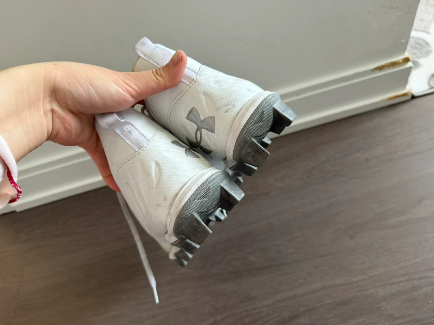 10 US Under Armour White Football Cleats Size 10 - photo 4