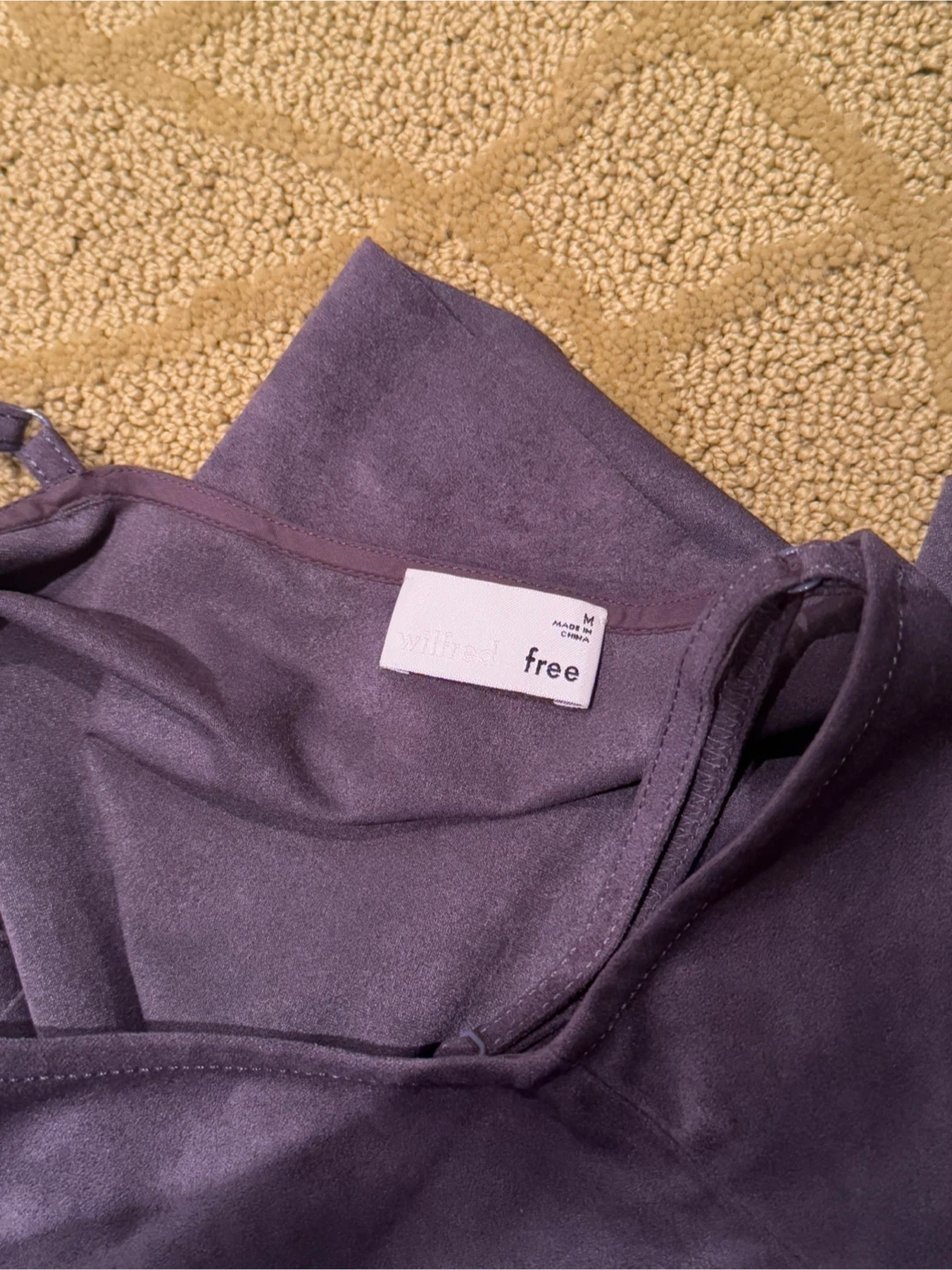 Wilfred Free Grey Suede Slip Dress - Size Medium - photo 3