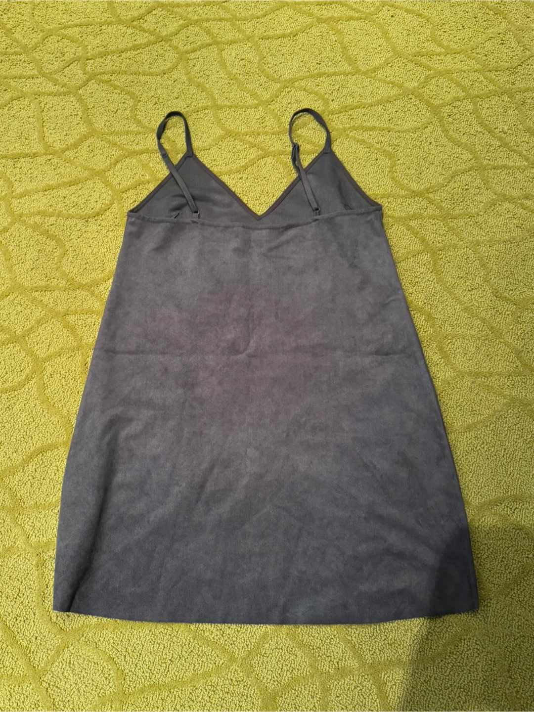 Wilfred Free Grey Suede Slip Dress - Size Medium - photo 2