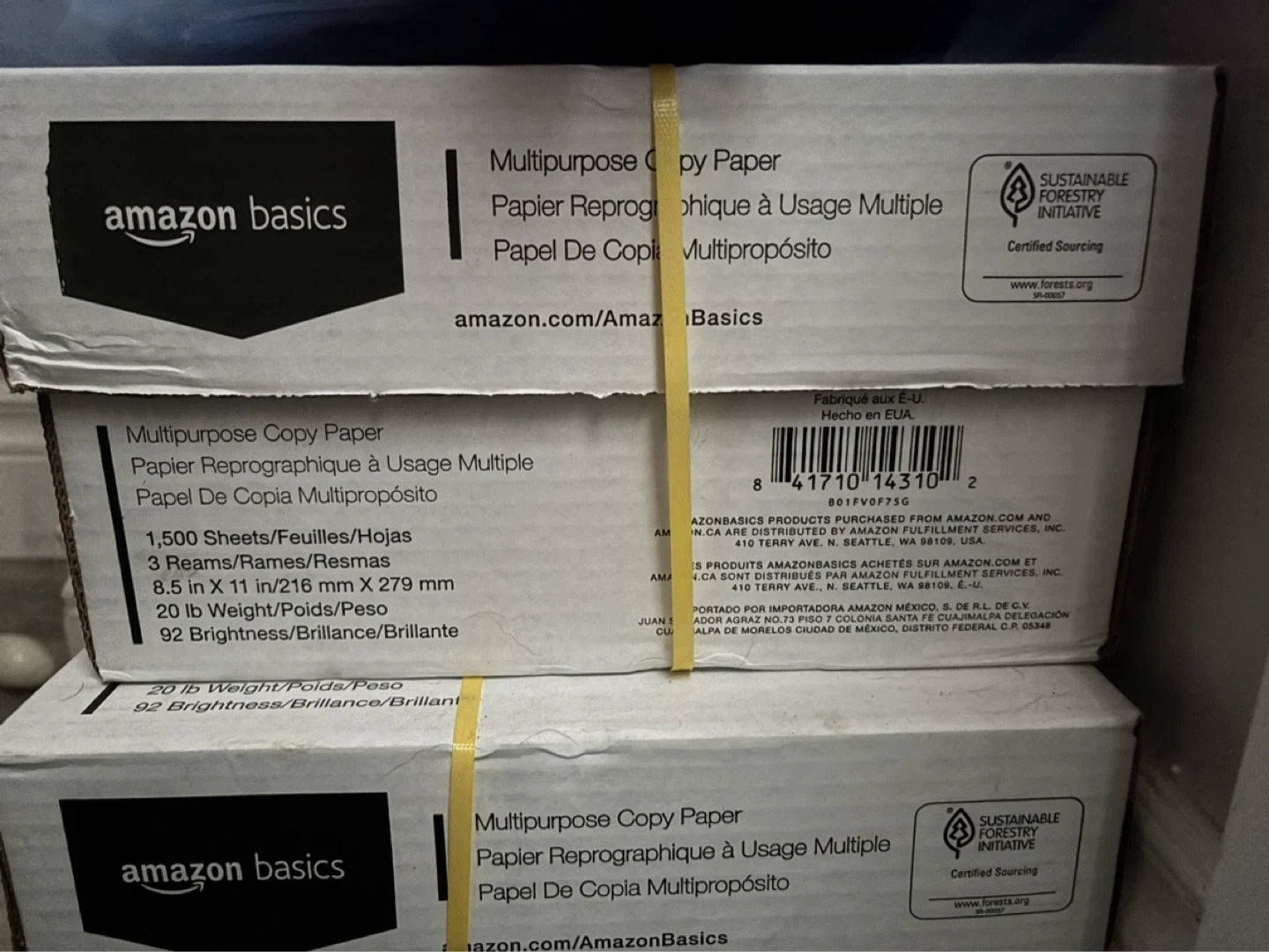 Amazon Basics Multipurpose Copy Paper, 3 Reams - photo 2