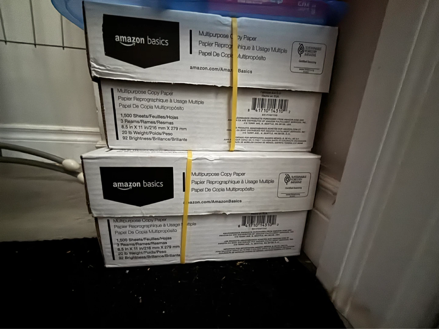 Amazon Basics Multipurpose Copy Paper, 3 Reams