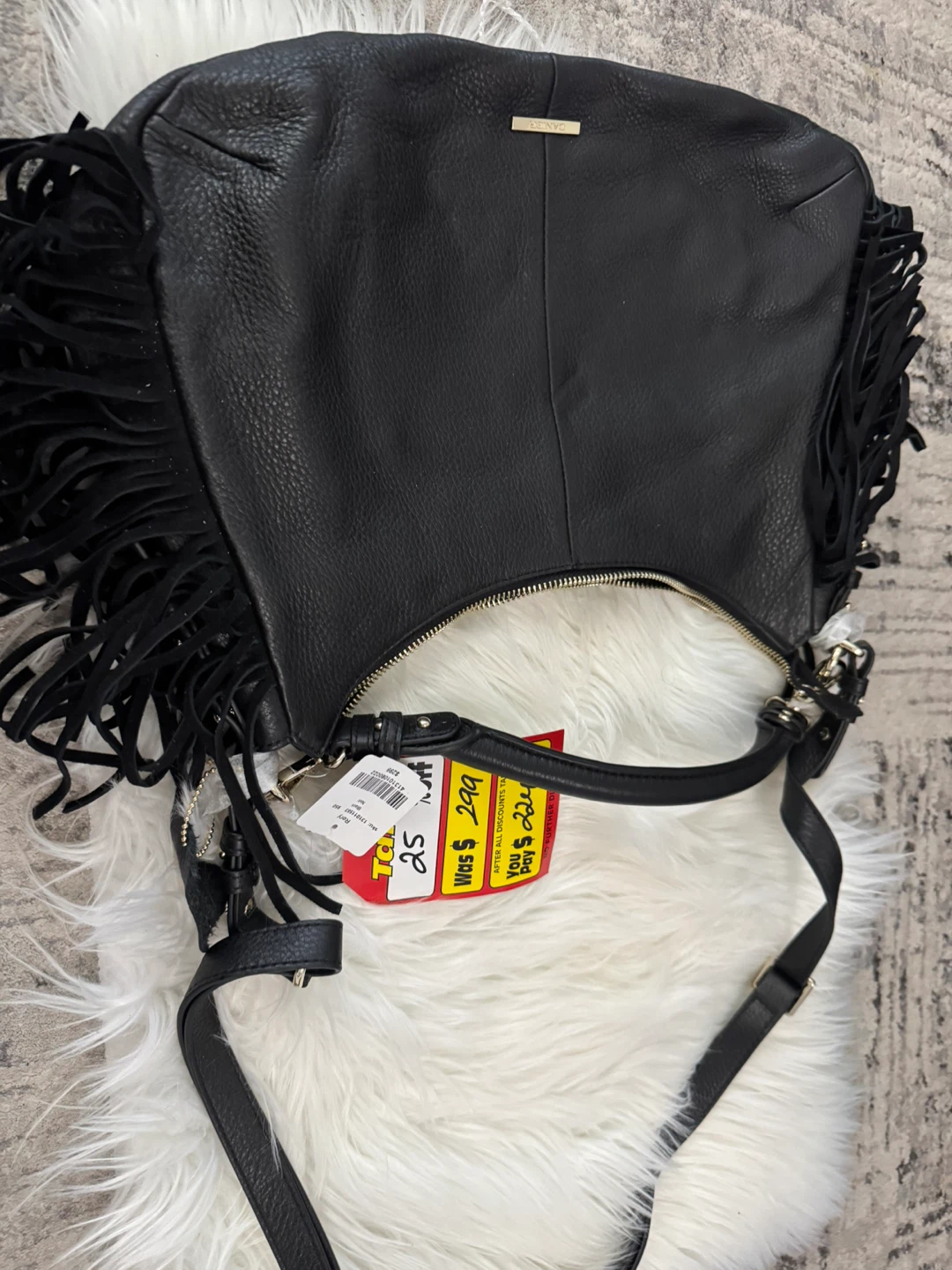 Rebecca Minkoff Roxy Hobo Bag - Black Leather Fringe