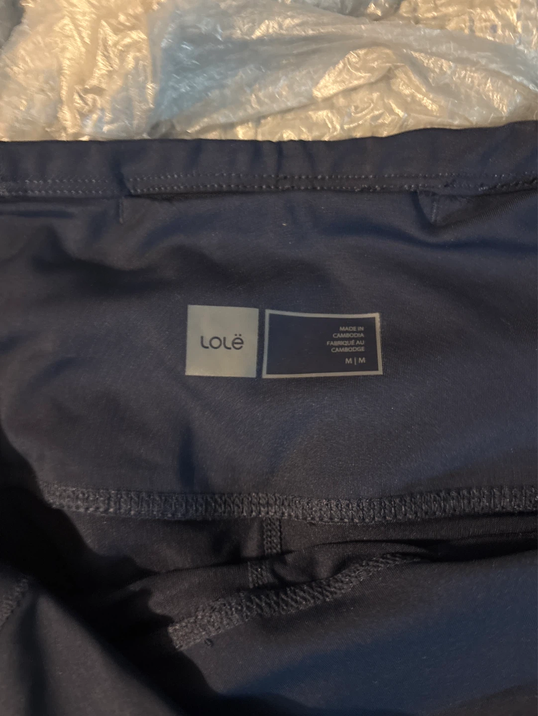 NWOT LOLË Navy Blue Tennis Skirt with Built-in Shorts - Size M - photo 3