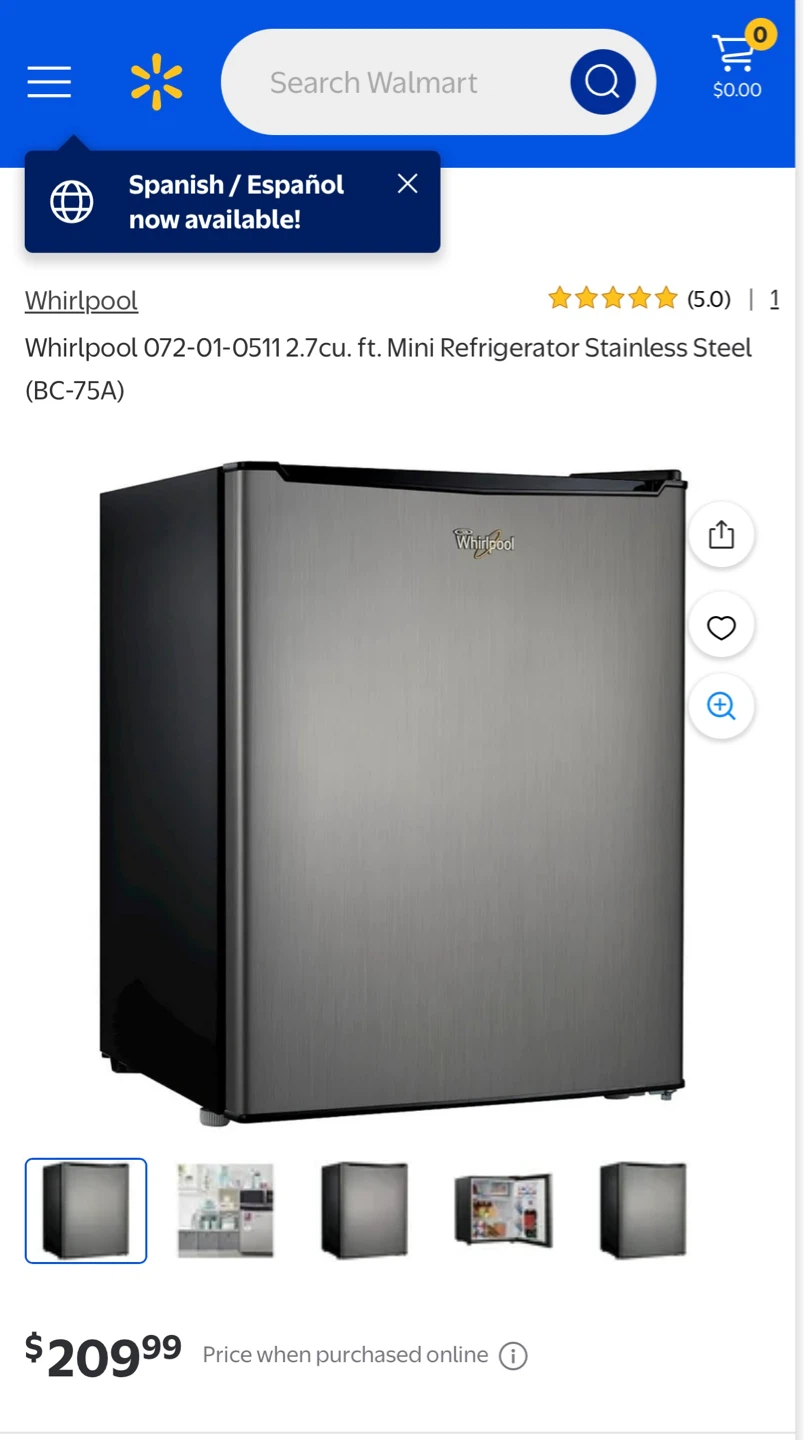 Mini Fridge (Original Price: $209.99) - photo 2
