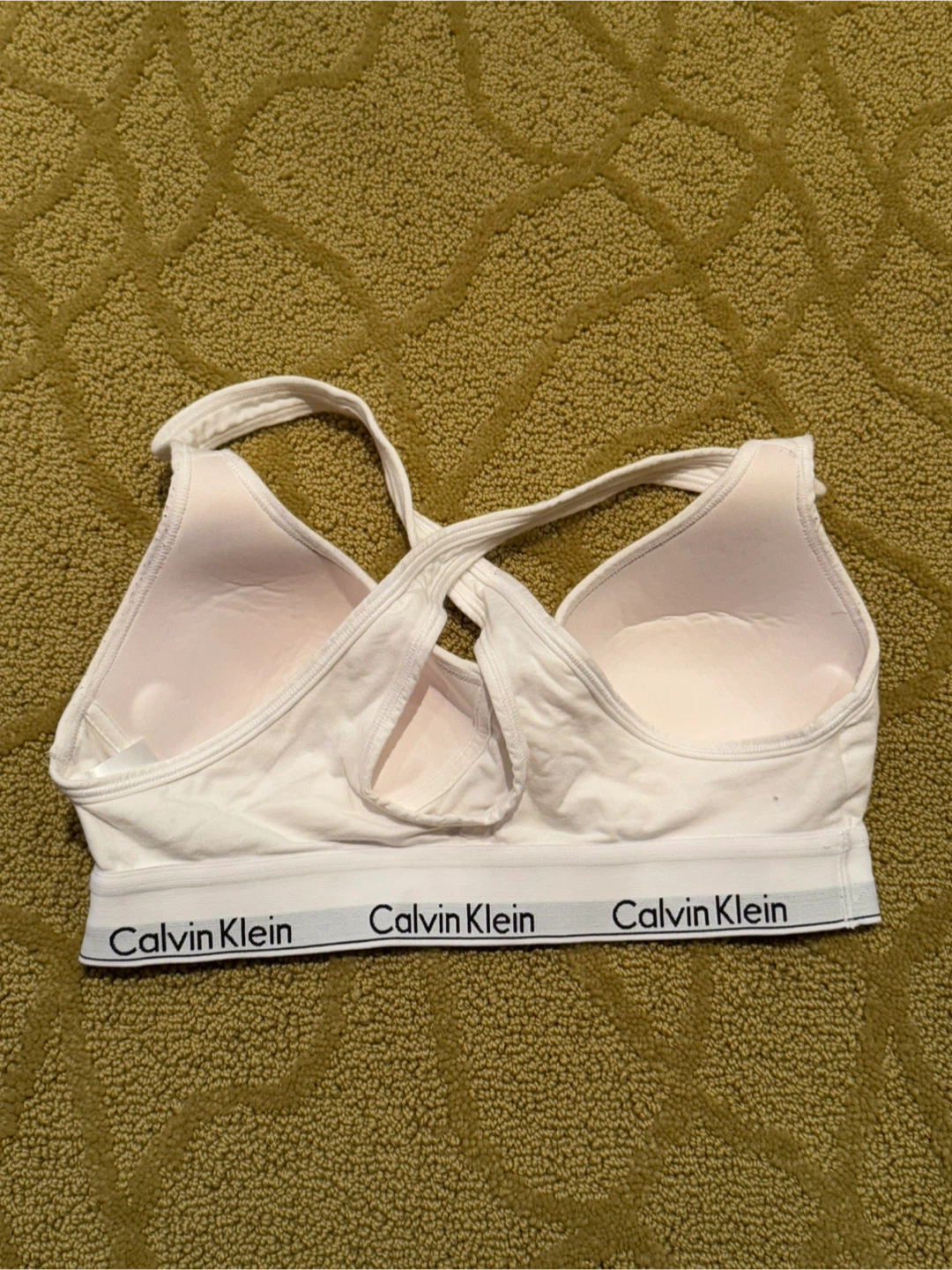 Calvin Klein White Lounge Bra - M - photo 2