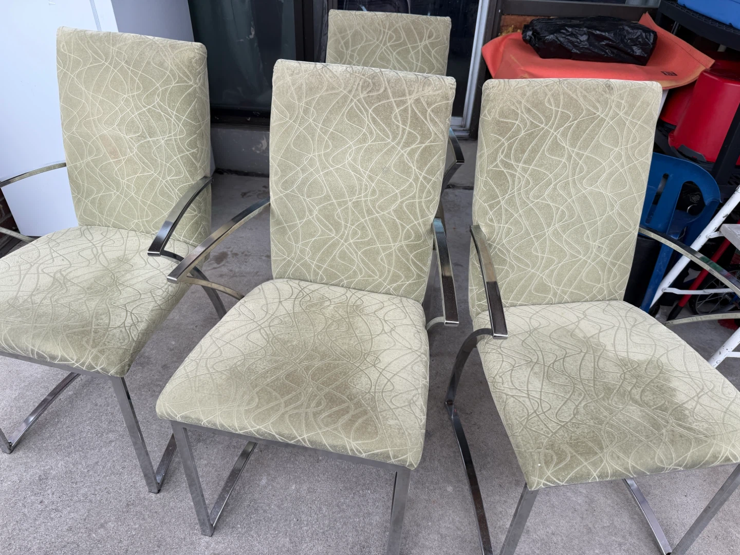 Set of 6 Upholstered Dining Chairs