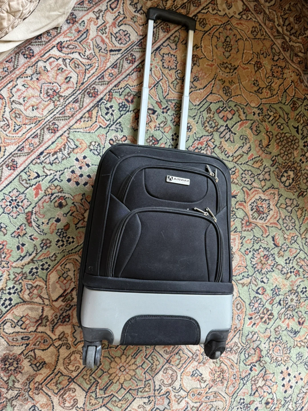 Airway Black Carry-On Spinner Suitcase