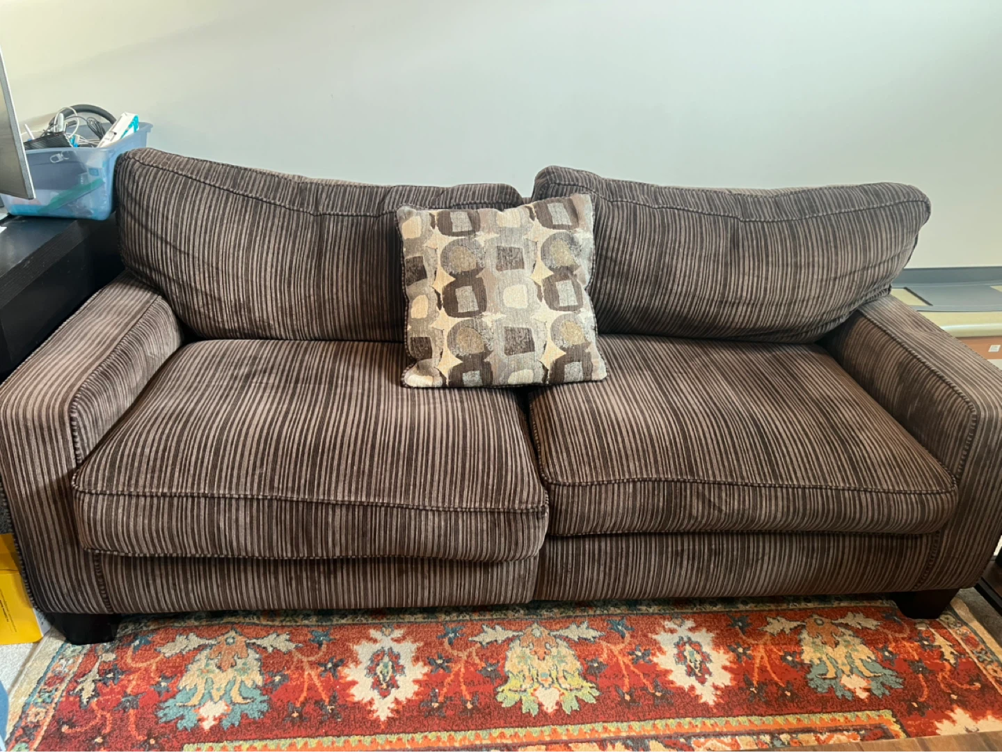 Brown Corduroy Sofa