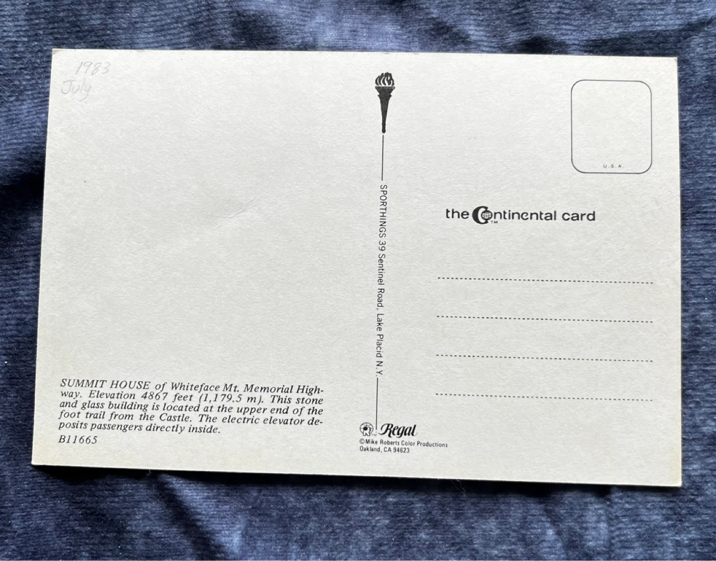 Whiteface Mt. Castle Postcard Adirondack Mountains New York NY - photo 2
