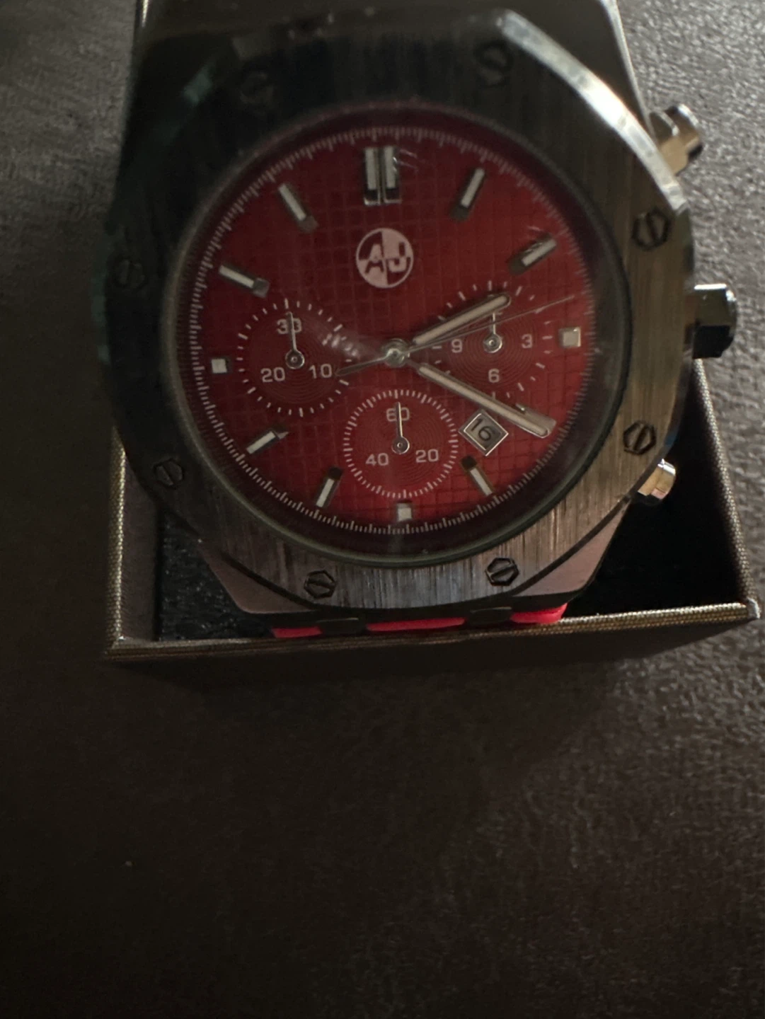AJ Quality Watches Chronograph Red Watch - photo 3