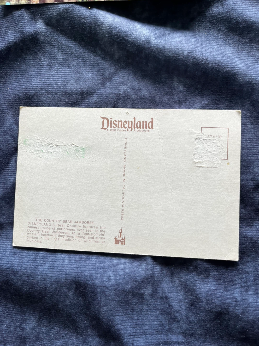 Disneyland Country Bear Jamboree Postcard - photo 4