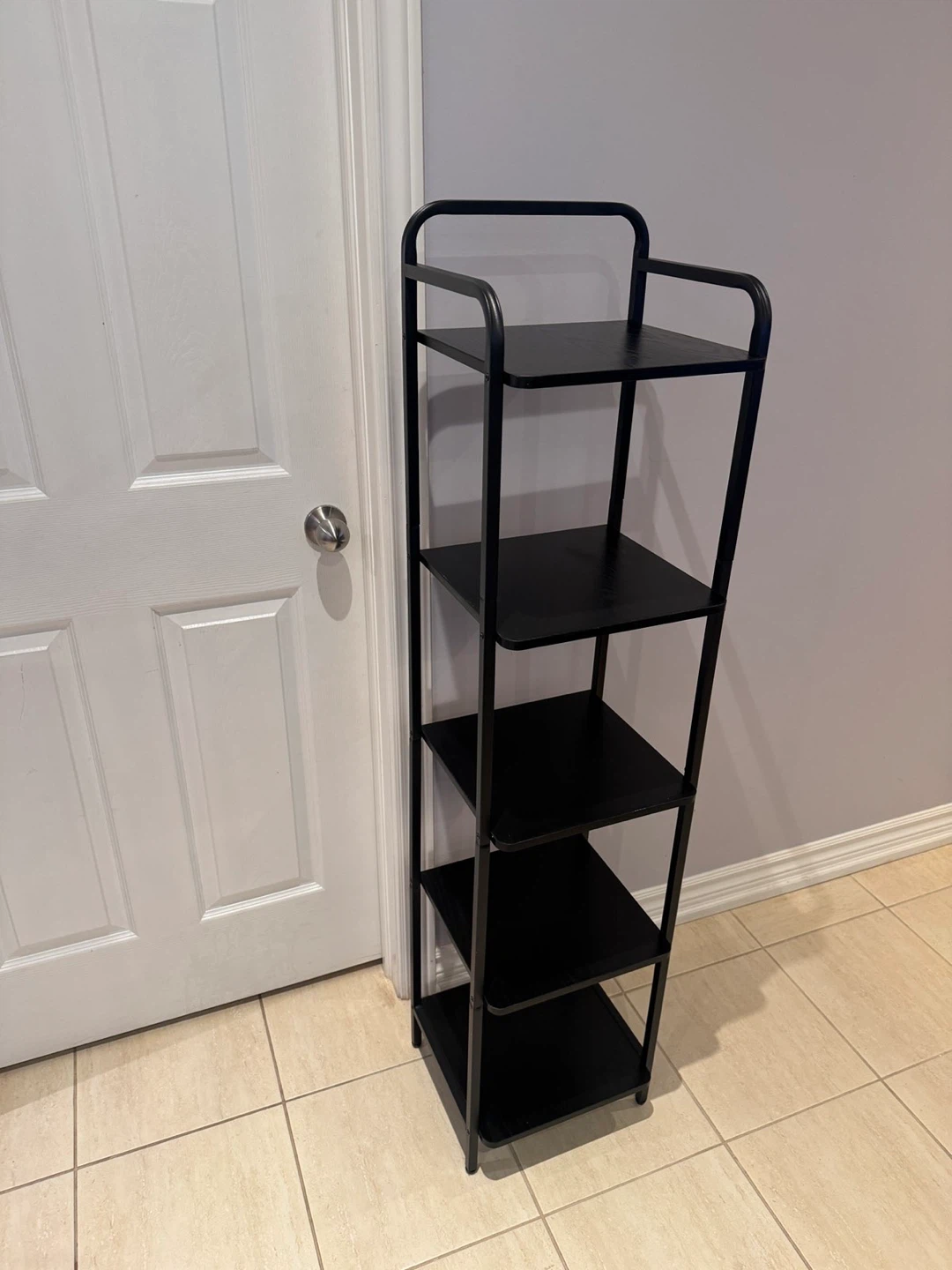 Black 5-Shelf Storage Unit