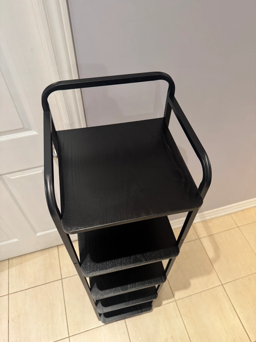Black 5-Shelf Storage Unit - photo 3