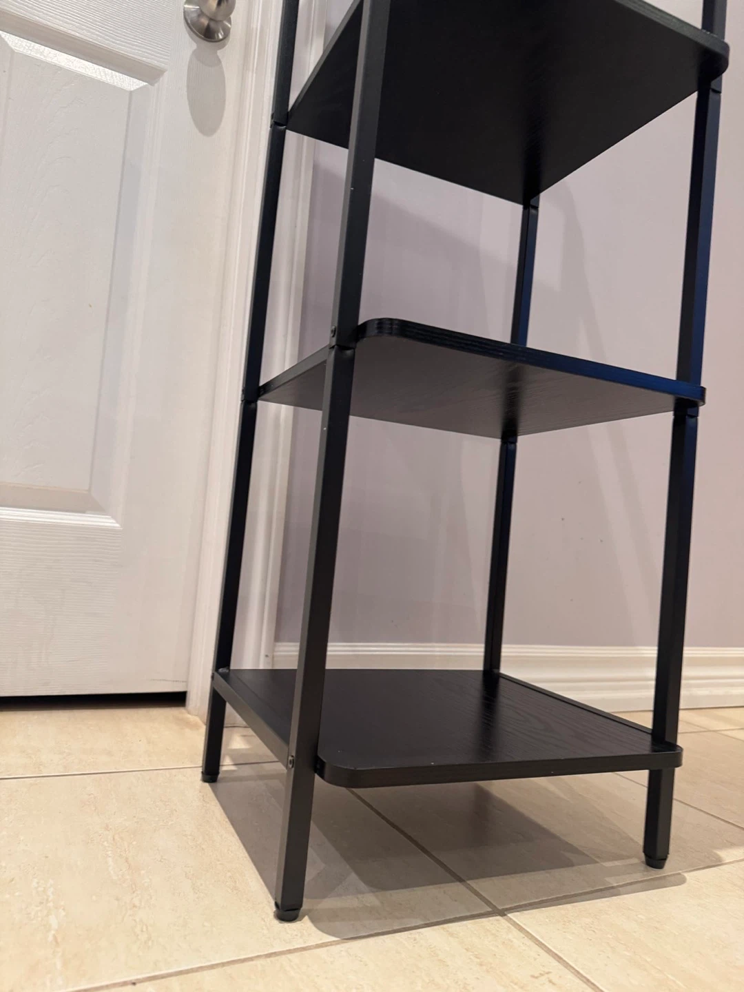 Black 5-Shelf Storage Unit - photo 4
