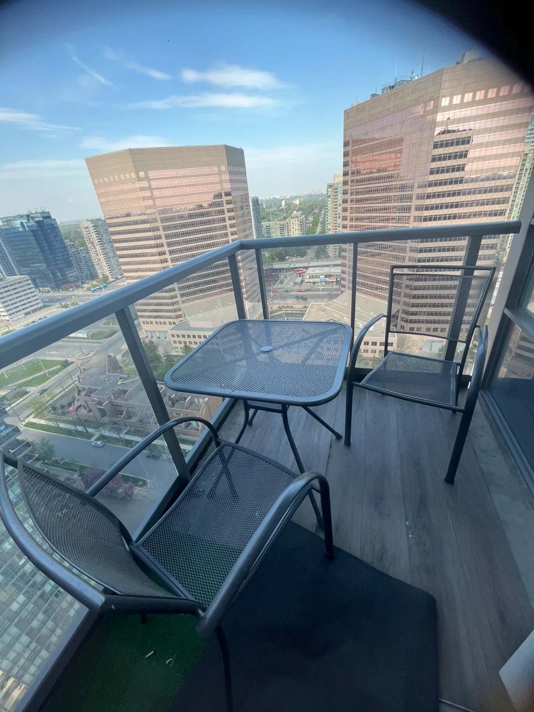 Patio table and chair set