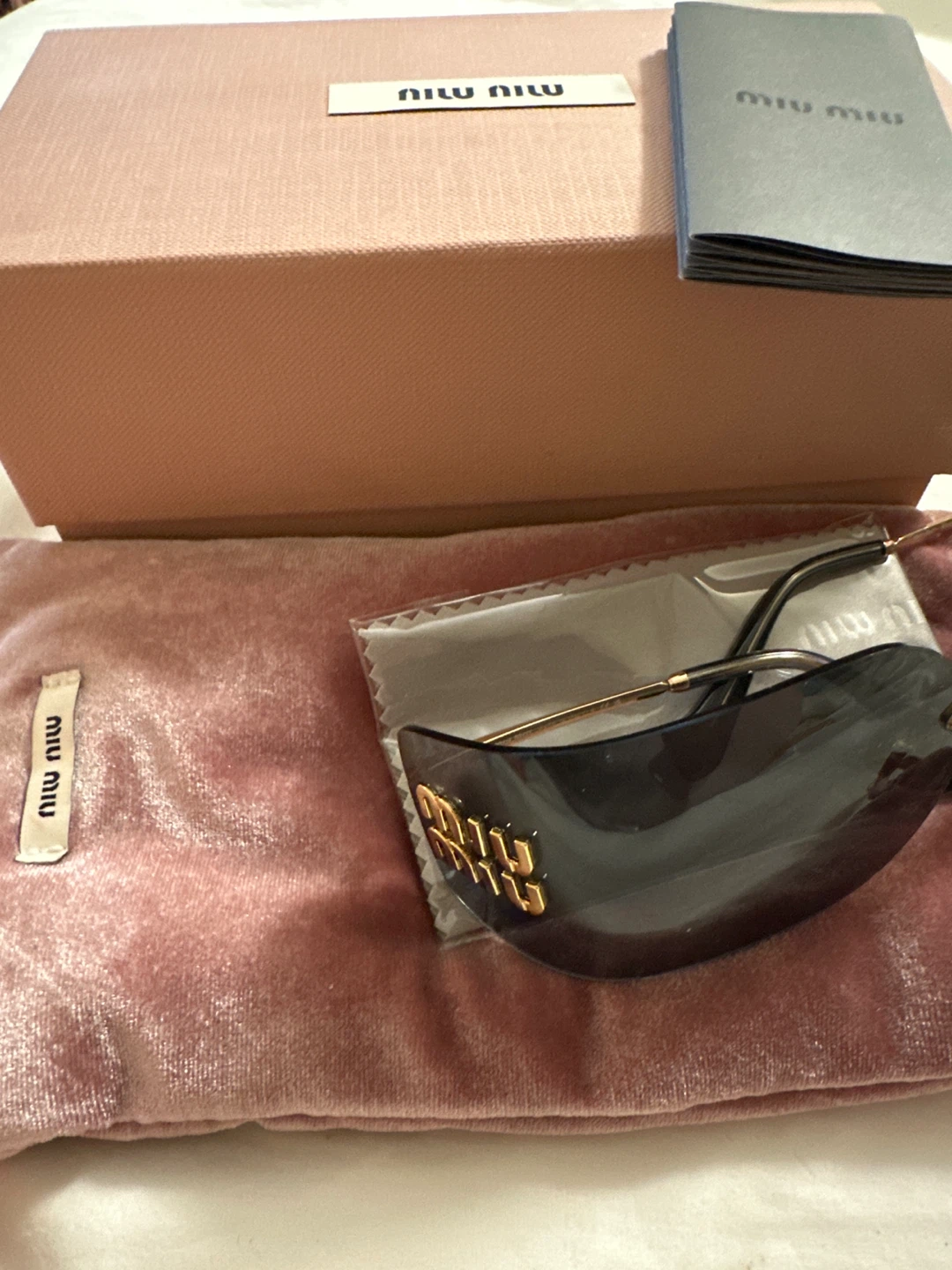 Miu Miu Bestseller Sunglasses with Case and Box