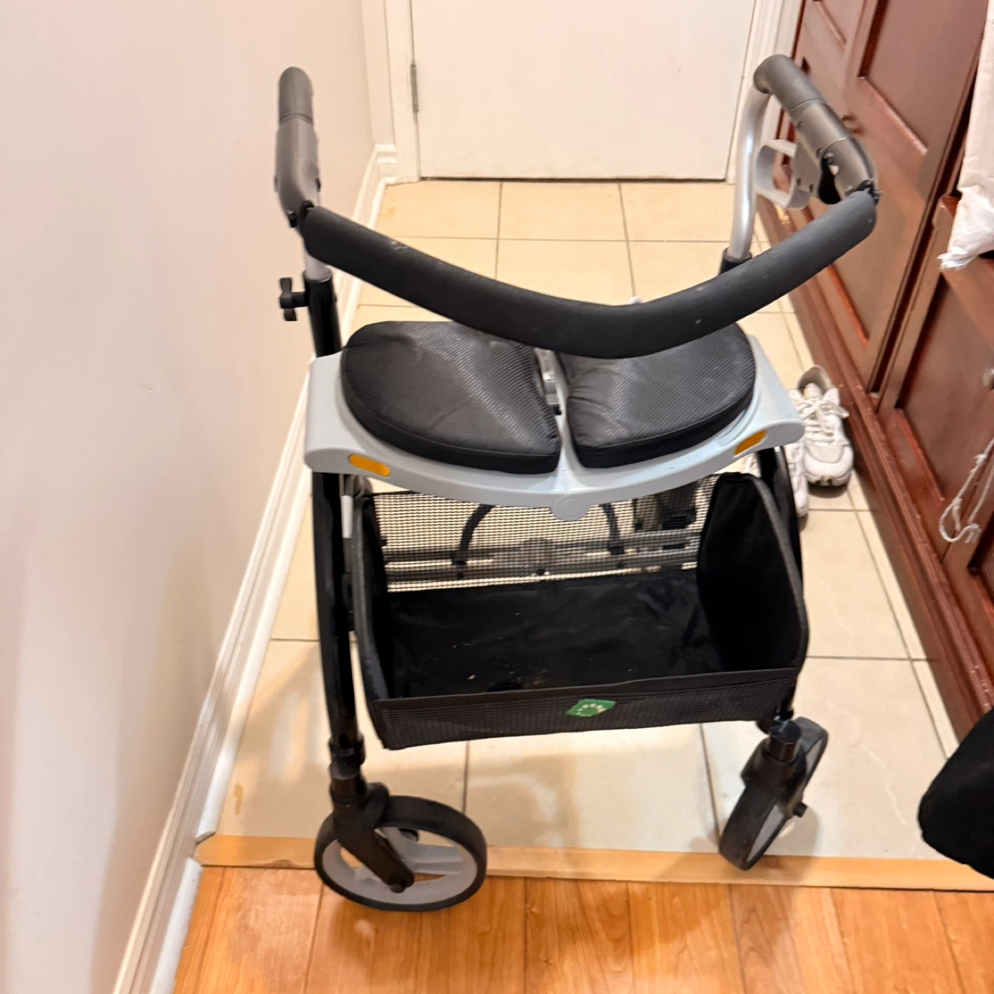 Trifecta Rollator Walker with Seat and Basket