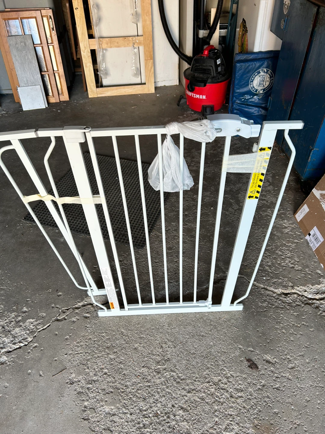 White Metal Baby Gate