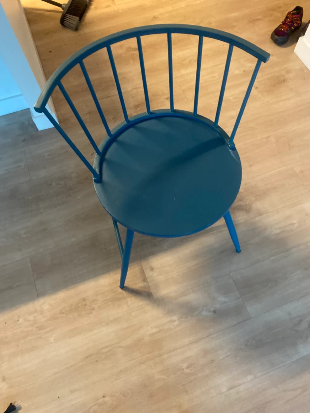 Blue metal  Chair